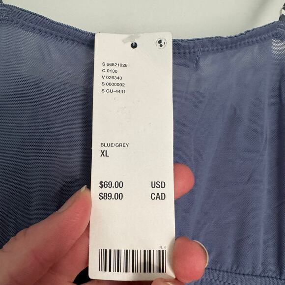 NWT Urban Outfitters Modern Love Blue Corset Dress - Picture 6 of 10